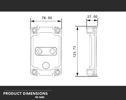 Bykski Durable 4x80mm 2U Server AIO Liquid CPU Cooler For Intel Copper/Ice Lake (LGA 4189) - Continuous Usage