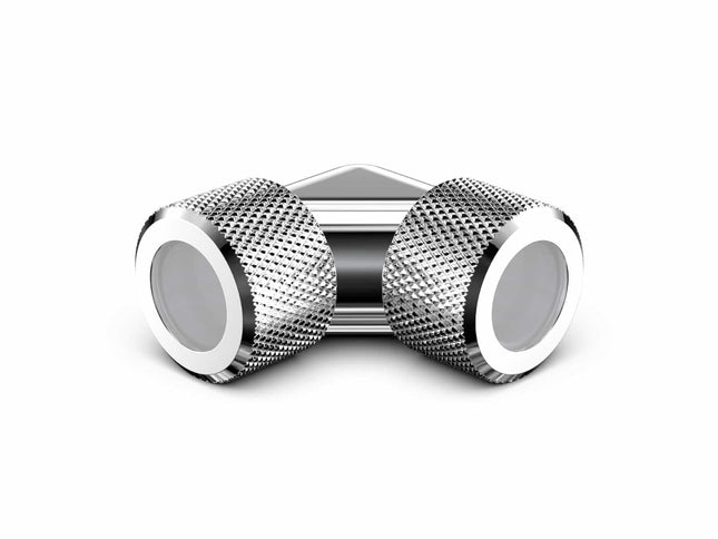 PrimoChill 14mm Rigid SX 90 Degree Fitting Set - PrimoChill - KEEPING IT COOL Silver Nickel