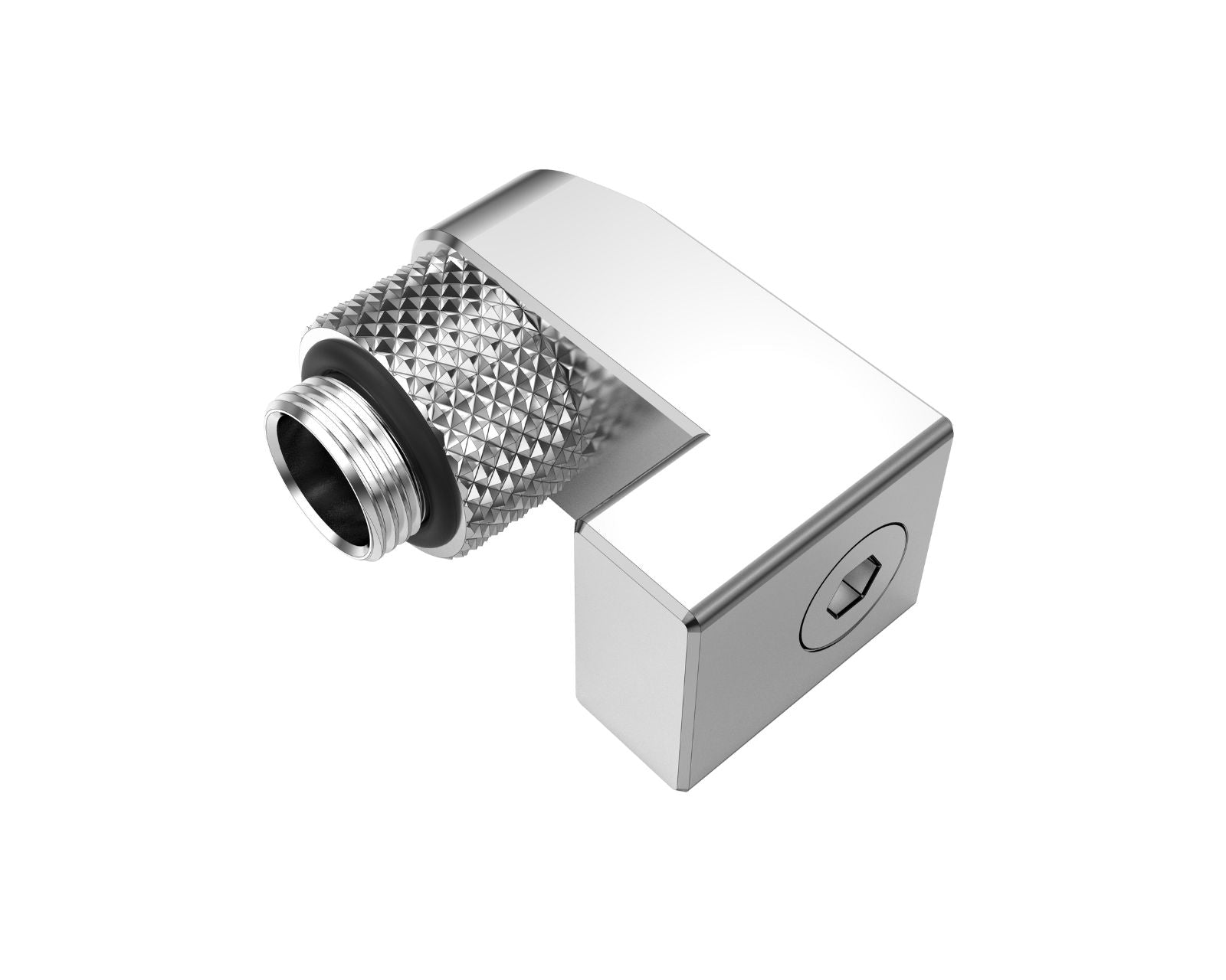 Bykski G 1/4in. Male to Female Supported Rotary Offset Fitting (CC-HR-15-X) - Silver