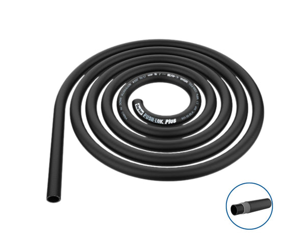 Bykski Push Lok Plus Flexible Durable Server Tubing 12mm (1/2in) ID Single Fiber Braid - 10 Feet (B-PK-801-8-BLK)