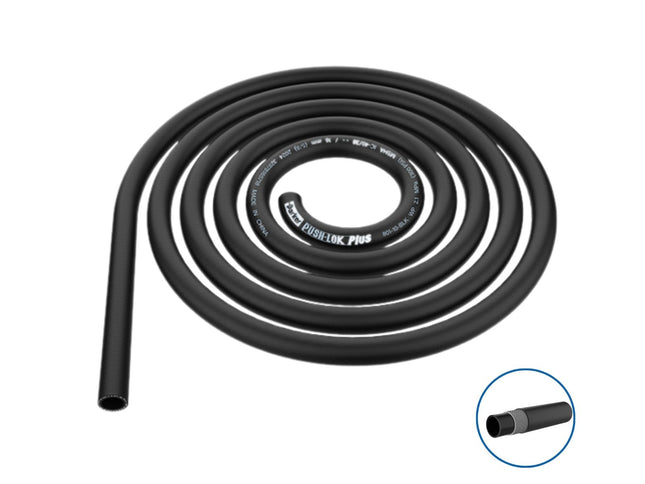Bykski Push Lok Plus Flexible Durable Server Tubing 10mm (3/8in) ID Single Fiber Braid - 10 Feet (B-PK-801-6-BLK)
