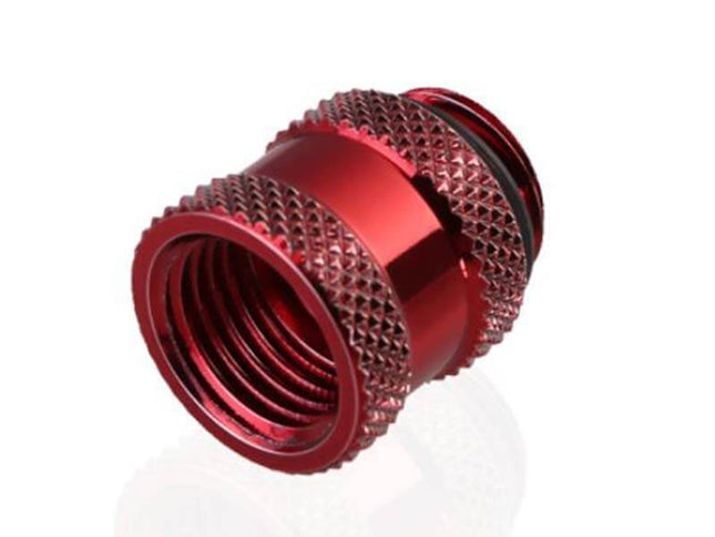 Bykski G 1/4in. Male/Female Extension Coupler - 15mm (B-EXJ-15) - Red