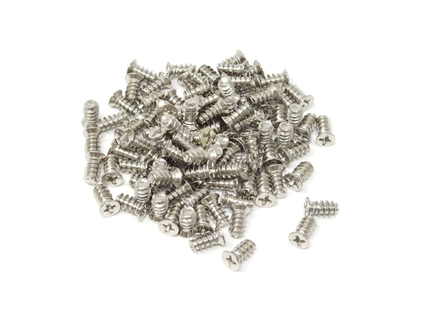 Standard Fan Screw - Silver - 100 Pack