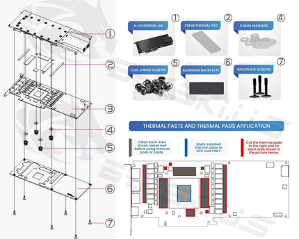 Bykski Durable Metal/POM GPU Water Block and Backplate For Gainward GeForce RTX 4090D SI (N-GY4090DSI-SR) - Continuous Usage