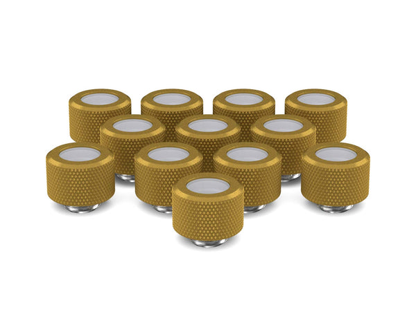 PrimoChill 14mm OD Rigid SX Fitting - 12 Pack - PrimoChill - KEEPING IT COOL Gold