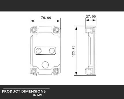 Bykski CPU-4189-SR Durable All Metal CPU Water Block For LGA 4189 Intel Copper/Ice Lake - Continuous Usage