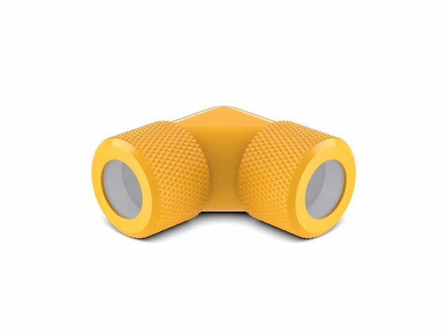 PrimoChill 12mm Rigid SX 90 Degree Fitting Set - Yellow