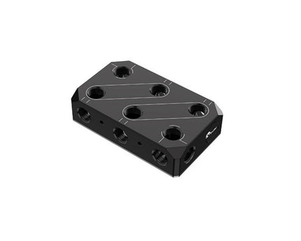 Bykski Versatile POM Fluid Distribution/Routing Block Engineered For 24-Hour Reliability (B-DP-4WAY-X)