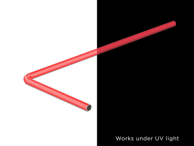 PrimoChill SX Pre-Bent 12mm ID x 14mm OD Rigid Copper Tube - UV Red