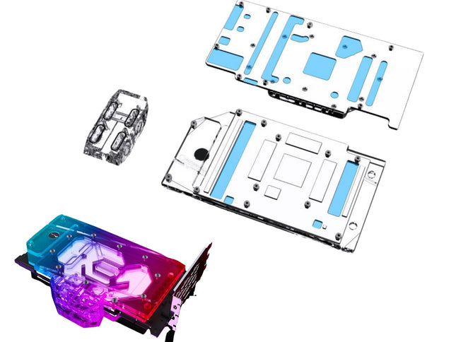Bykski Full Coverage GPU Water Block w/ Integrated Active Backplate for ASUS TUF RTX 3090 24G GAMING (N-AS3090TUF-TC-V2)
