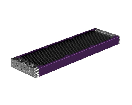 PrimoChill 360SL (30mm) EXIMO Modular Radiator, Clear Acrylic, 3x120mm, Triple Fan (R-SL-A36) Available in 20+ Colors, Assembled in USA and Custom Watercooling Loop Ready - PrimoChill - KEEPING IT COOL Candy Purple