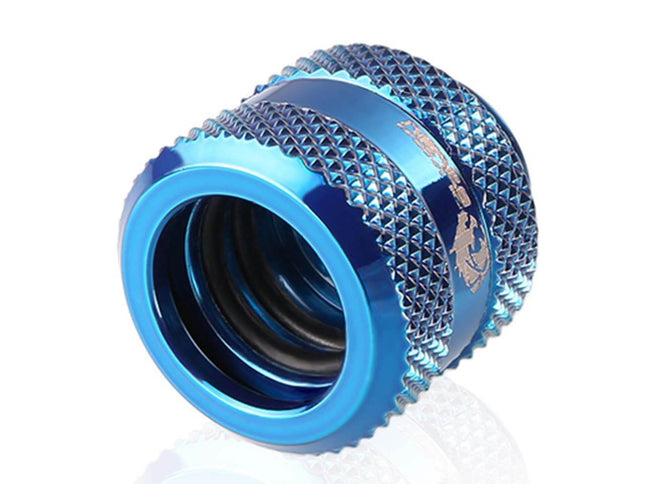 Bykski Rigid 12mm OD Fitting V2 (B-HTJV2-L12) - Blue