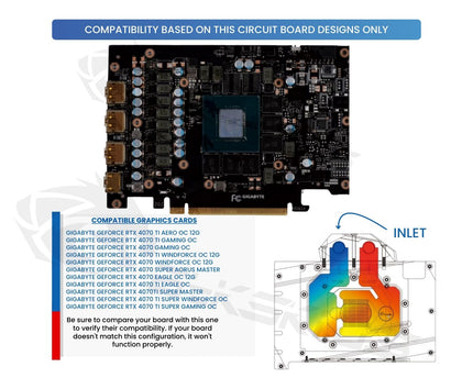 Bykski Full Coverage GPU Water Block and Backplate For GIGABYTE GeForce RTX 4070 Ti AERO/Gaming OC  (N-GV4070TIAROC-X)