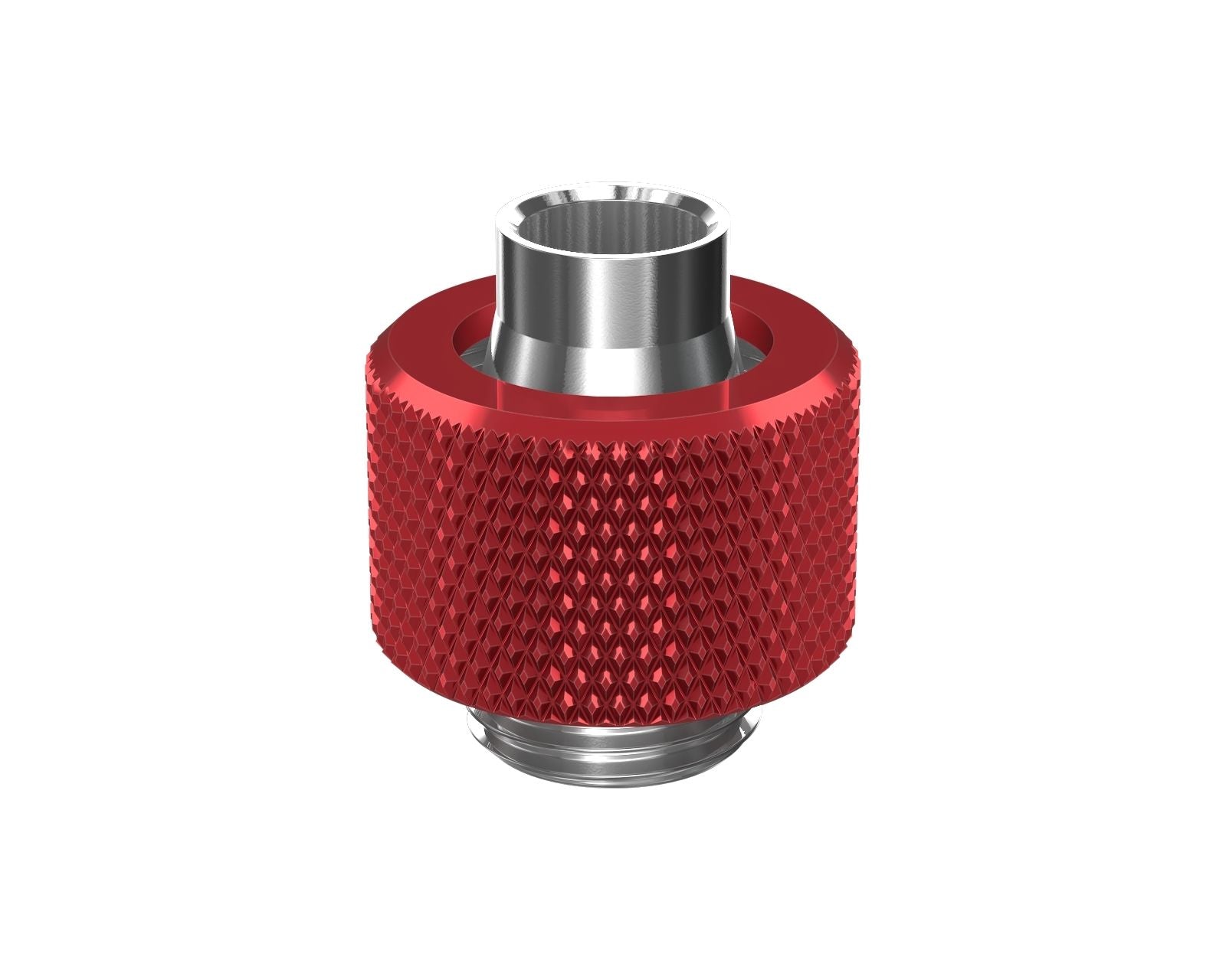 PrimoChill SecureFit SX - Premium Compression Fitting For 3/8in ID x 1/2in OD Flexible Tubing (F-SFSX12) - Available in 20+ Colors, Custom Watercooling Loop Ready - Candy Red
