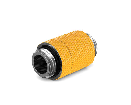 PrimoChill Dual Male G 1/4in. SX Rotary Extension Coupler - Yellow