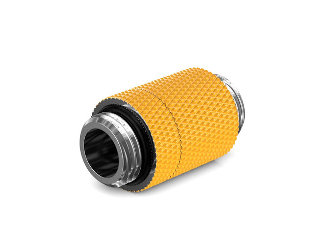 PrimoChill Dual Male G 1/4in. SX Rotary Extension Coupler - Yellow