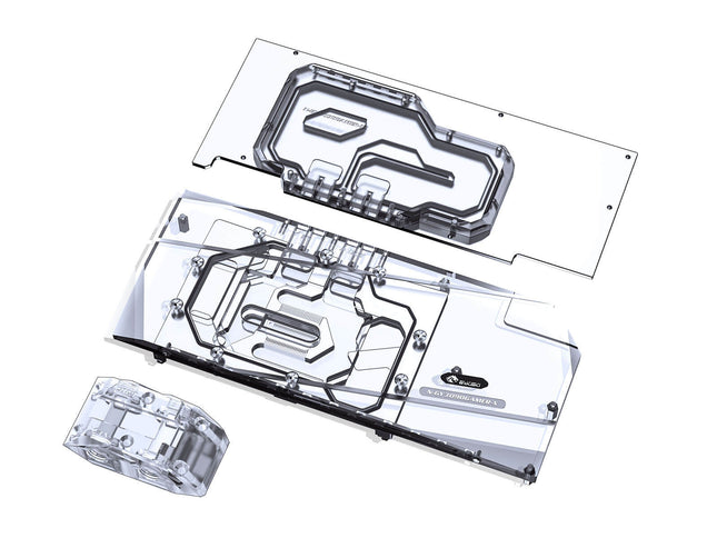 Bykski Full Coverage GPU Water Block w/ Integrated Active Backplate for GALAXY RTX 3090 GAMER (N-GY3090GAMER-TC)