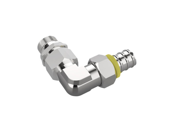 Bykski Stainless Steel Durable Server P-Lok Fitting Set - G1/4 to 90mm for 12mm (1/2in) Pushlok Tubing (CC-G14-90-22-12)