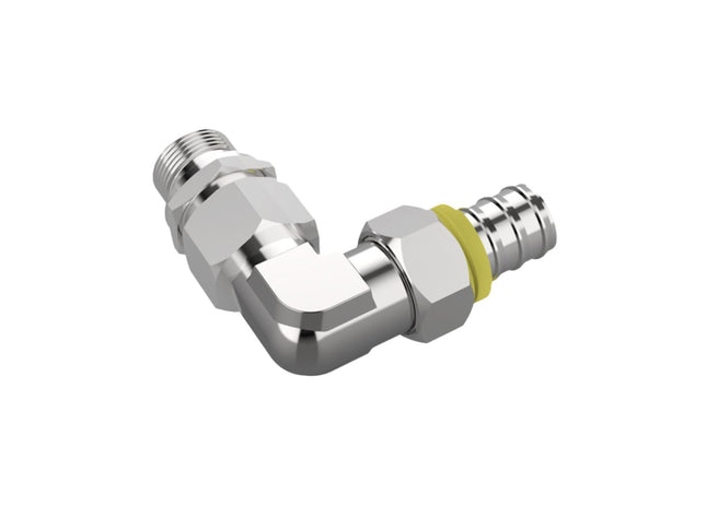 Bykski Stainless Steel Durable Server P-Lok Fitting Set  - G1/4 to 90mm for 6mm (1/4in) Pushlok Tubing (CC-G14-90-14-6)