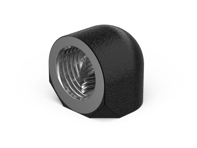 PrimoChill Female to Female G 1/4in. 90 Degree SX Elbow Fitting - TX Matte Black