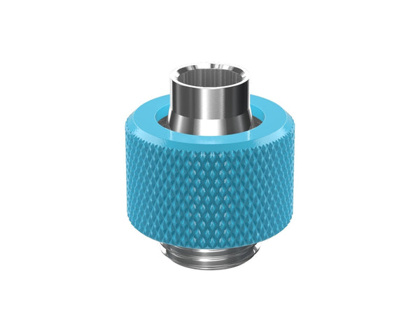 PrimoChill SecureFit SX - Premium Compression Fitting For 3/8in ID x 1/2in OD Flexible Tubing (F-SFSX12) - Available in 20+ Colors, Custom Watercooling Loop Ready - PrimoChill - KEEPING IT COOL Sky Blue