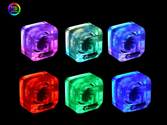 Bykski 3-Way Flow Indicator - w/ 5v Addressable RGB (RBW) (B-FMpa-V3-X)