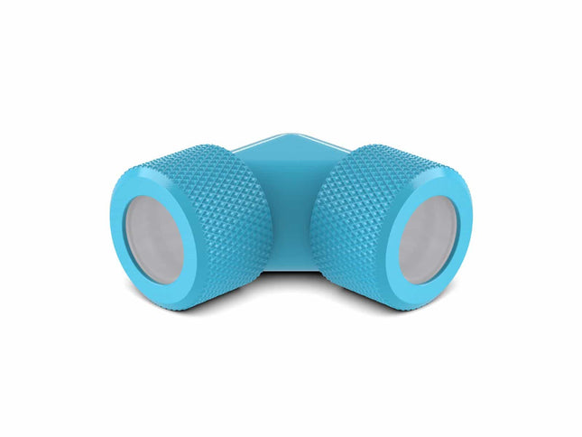 PrimoChill 14mm Rigid SX 90 Degree Fitting Set - PrimoChill - KEEPING IT COOL Sky Blue