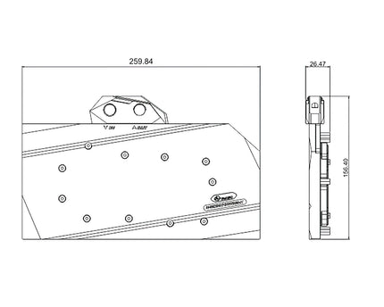 Bykski Full Coverage GPU Water Block and Backplate for MSI RTX 3060/3070 Gaming X Trio (N-MS3070TITRIO-X)