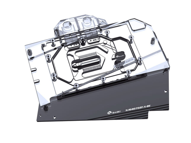 Bykski Full Coverage GPU Water Block and Backplate For Colorful iGame Tomahawk GeForce RTX 4070 Deluxe Edition (N-IG4070ZF-X)