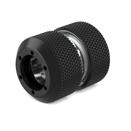 PrimoChill 1/2in. Rigid RevolverSX Series Coupler Fitting - Satin Black - Satin Black