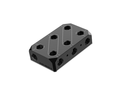 Bykski Versatile POM Fluid Distribution/Routing Block Engineered For 24-Hour Reliability (B-DP-4WAY-X)