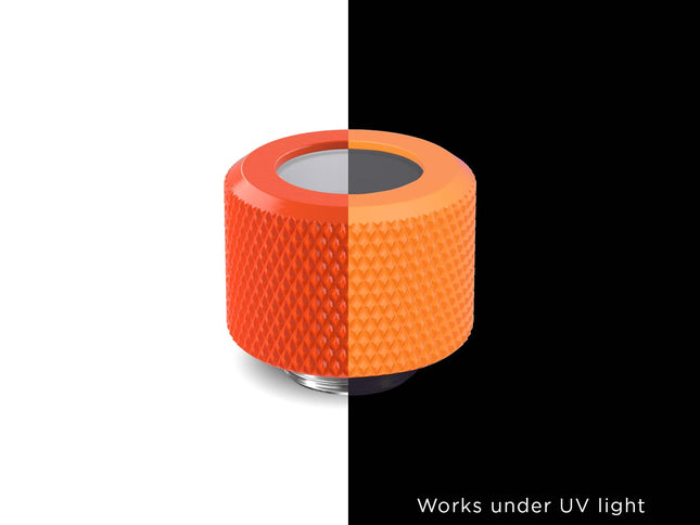 PrimoChill 12mm OD Rigid SX Fitting - UV Orange