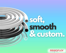 PrimoFlex Advanced LRT Soft Flexible Tubing -1/2in.ID x 3/4in.OD, 10 feet - Elegant White