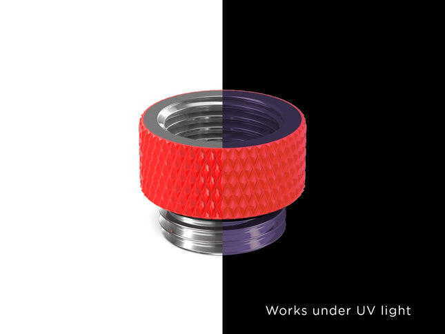 PrimoChill Male to Female G 1/4in. 7.5mm SX Extension Coupler - UV Red