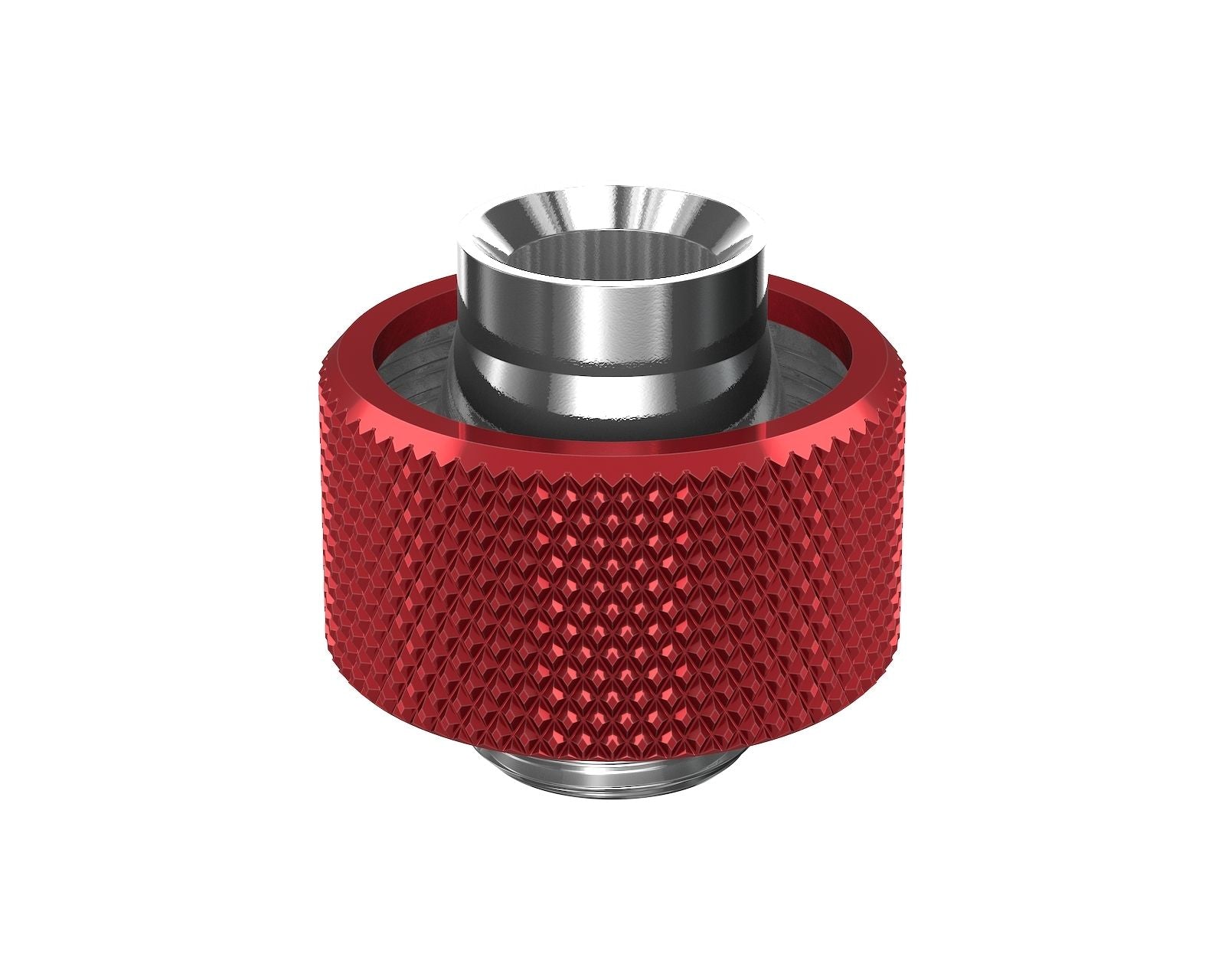 PrimoChill SecureFit SX - Premium Compression Fitting For 1/2in ID x 3/4in OD Flexible Tubing (F-SFSX34) - Available in 20+ Colors, Custom Watercooling Loop Ready - Candy Red
