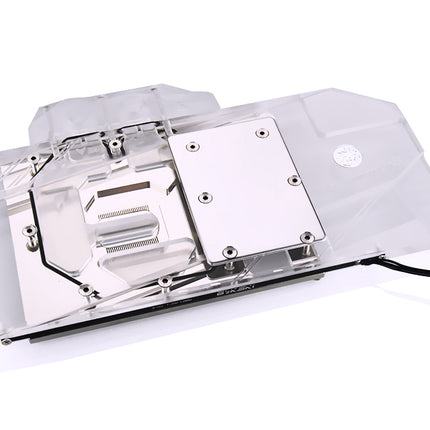 Bykski Full Coverage GPU Water Block for Sapphire RX 5700 XT Nitro+ - Clear W/ RBW (A-SP5700XTPLAT-X)