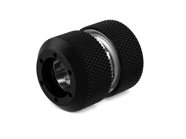PrimoChill 1/2in. Rigid RevolverSX Series Coupler Fitting - TX Matte Black - TX Matte Black