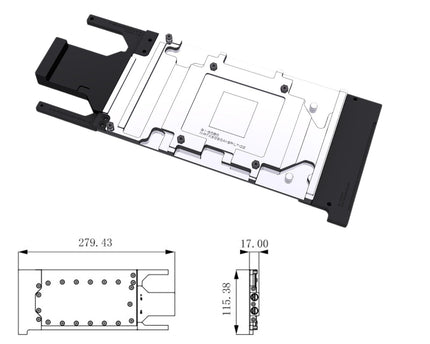Bykski Durable Metal/POM GPU Water Block and Backplate For NVIDIA GeForce RTX 5090 AI 32G (N-RTX5090AI-SR) - Continuous Usage