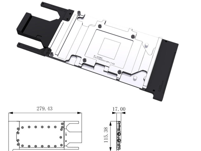 Bykski Durable Metal/POM GPU Water Block and Backplate For NVIDIA GeForce RTX 5090 AI 32G (N-RTX5090AI-SR) - Continuous Usage
