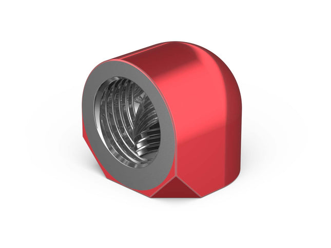 PrimoChill Female to Female G 1/4in. 90 Degree SX Elbow Fitting - Candy Red