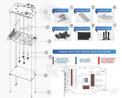 Bykski Full Coverage GPU Water Block and Backplate For ASUS Prime GeForce RTX 5070 12GB GDDR7 (N-AS5070PM-X)