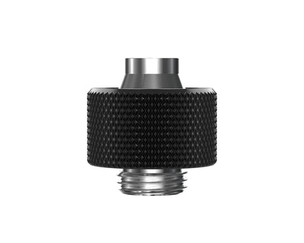 PrimoChill SecureFit SX - Premium Compression Fitting For 7/16in ID x 5/8in OD Flexible Tubing (F-SFSX758) - Available in 20+ Colors, Custom Watercooling Loop Ready - Satin Black