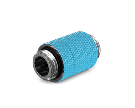 PrimoChill Dual Male G 1/4in. SX Rotary Extension Coupler - Sky Blue