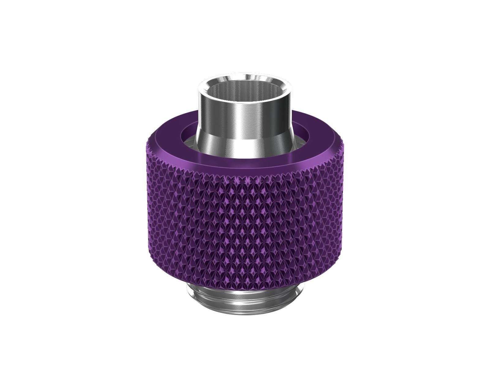 PrimoChill SecureFit SX - Premium Compression Fitting For 3/8in ID x 1/2in OD Flexible Tubing (F-SFSX12) - Available in 20+ Colors, Custom Watercooling Loop Ready - Candy Purple