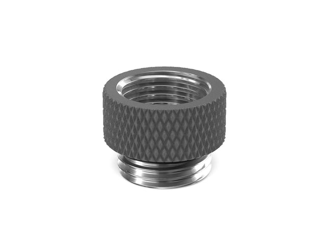 PrimoChill Male to Female G 1/4in. 7.5mm SX Extension Coupler - TX Matte Gun Metal