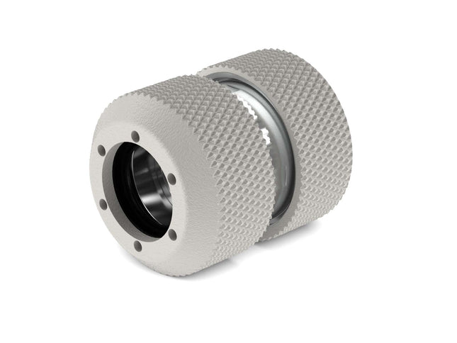 PrimoChill 1/2in. Rigid RevolverSX Series Coupler Fitting - TX Matte Silver - TX Matte Silver