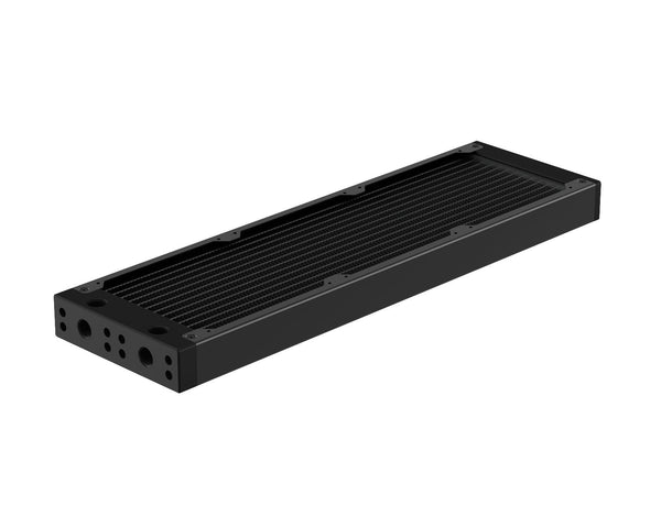 PrimoChill 360SL (30mm) EXIMO Modular Radiator, Black POM, 3x120mm, Triple Fan (R-SL-BK36) Available in 20+ Colors, Assembled in USA and Custom Watercooling Loop Ready - Satin Black