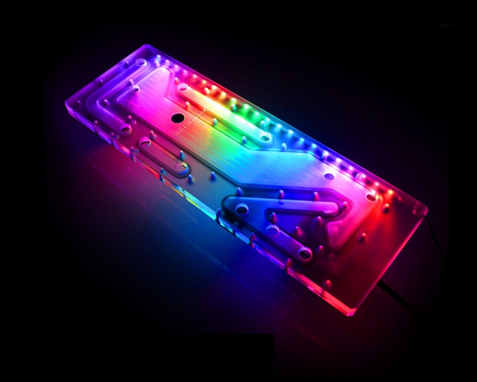 Bykski Distro Plate For LIAN LI O11 Dynamic XL- PMMA w/ 5v Addressable
