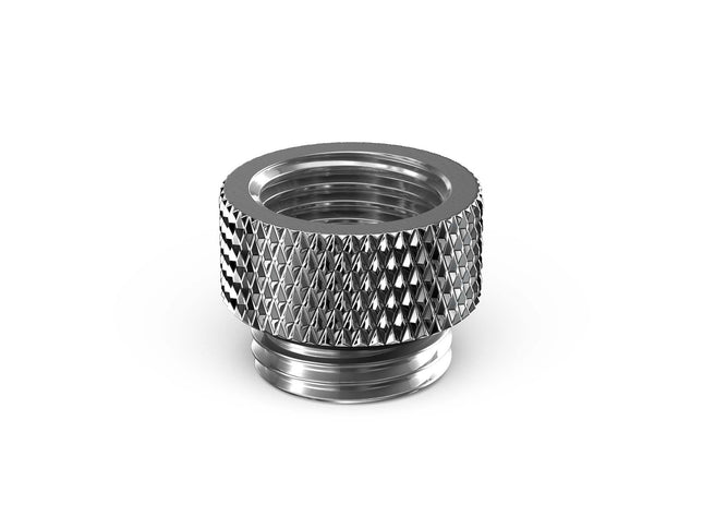 PrimoChill Male to Female G 1/4in. 7.5mm SX Extension Coupler - Silver Nickel
