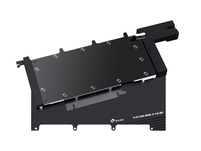 Bykski Durable Metal/POM GPU Water Block and Backplate For NVIDIA H100/H800 80GB (N-H100-80G-X-V2) - Continuous Usage